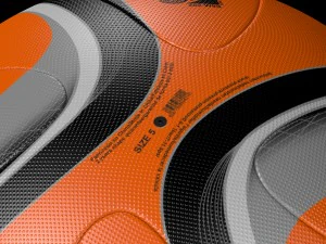 adidas official qualifier ball 2016 orange 3D Model