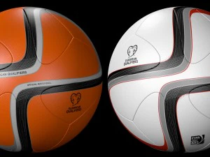 Set Bola Kualifikasi Adidas Euro 2016 Model 3D