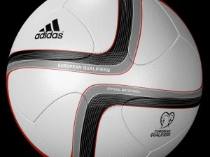 adidas euro 2016 qualifier balls set 3D Model
