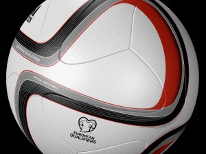 adidas euro 2016 qualifier balls set 3D 모델