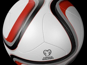 adidas euro 2016 qualifier balls set 3D Model
