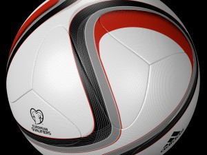 adidas euro 2016 qualifier balls set 3D 모델