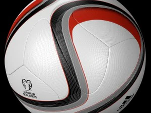 adidas euro 2016 qualifier balls set 3D Model