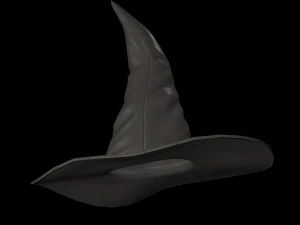 डायन टोपी 3D मॉडल