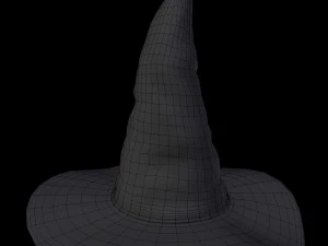 डायन टोपी 3D मॉडल