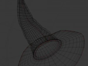 डायन टोपी 3D मॉडल