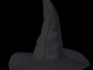 डायन टोपी 3D मॉडल