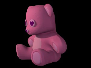 teddy bear pink 3D Model