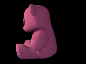 teddy bear pink 3D Model