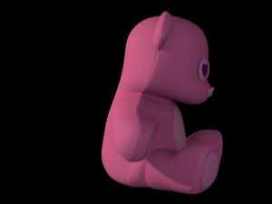 teddy bear pink 3D Model