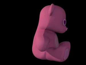 teddy bear pink 3D Model