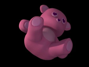 teddy bear pink 3D Model