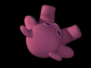 teddy bear pink 3D Model