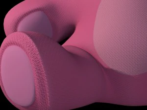 teddy bear pink 3D Model
