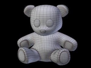 teddy bear pink 3D Model