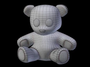 teddy bear pink 3D Model