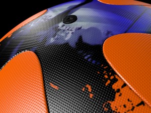 adidasofficialqualifier ball 2017 black and orange Modelo 3D