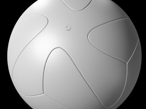 adidasofficialqualifier ball 2017 black and orange Modelo 3D