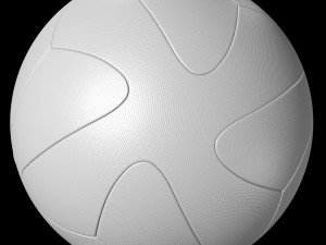 adidasofficialqualifier ball 2017 orange and white 3D Model