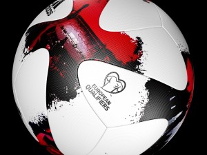 adidasofficialqualifier ball 2017 orange and white 3D Model