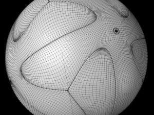 adidasofficialqualifier ball 2017 orange and white 3D Model