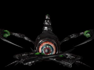 larva of the monster low poly Modèle 3D