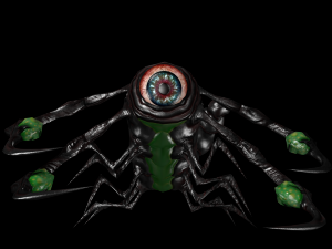 larva of the monster low poly Modèle 3D