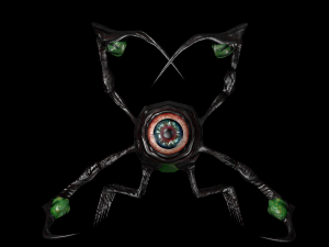 larva of the monster low poly Modèle 3D
