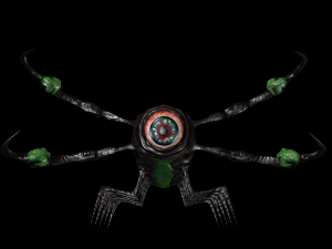 larva of the monster low poly Modèle 3D