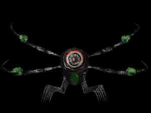 larva of the monster low poly 3D Model