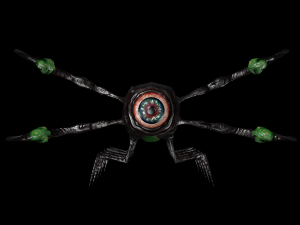 larva of the monster low poly Modèle 3D