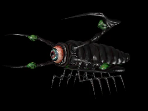 larva of the monster low poly 3D Model