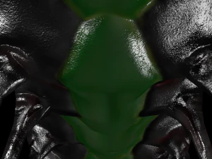 larva of the monster low poly 3D Model