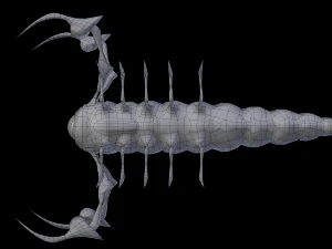 larva of the monster low poly 3D Model