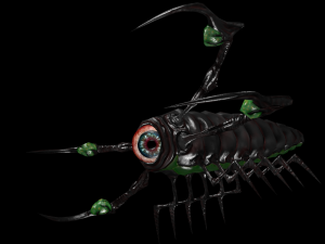 larva of the monster low poly Modèle 3D
