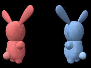 blue and pink bunny toys Modèle 3D