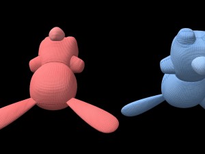 blue and pink bunny toys Modèle 3D