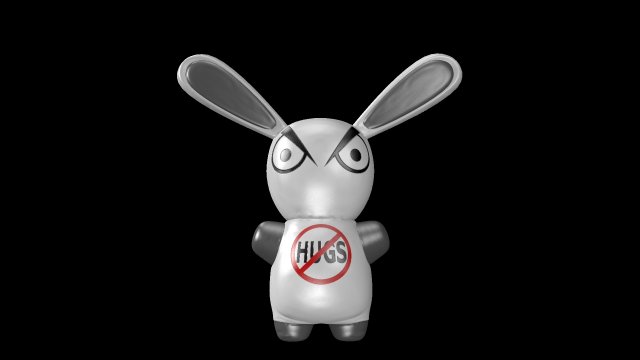 evil bunny Modelo 3D .c4d .max .obj .3ds .fbx .stl .blend 