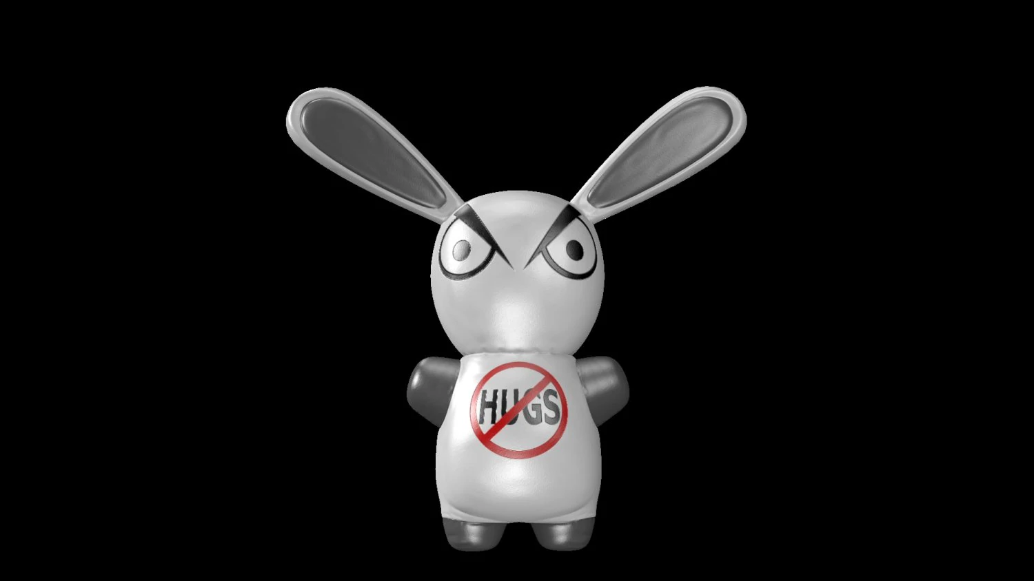 evil bunny 3D Model .c4d .max .obj .3ds .fbx .stl .blend 
