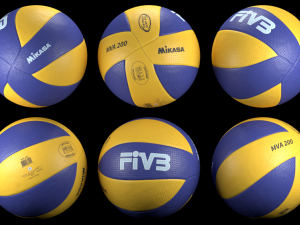 mikasa mva200 official ball Model 3D