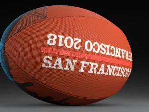 rwc sevens 2018 ball 3D Model