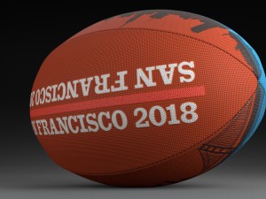 rwc sevens 2018 ball Model 3D