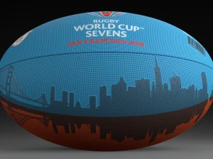 rwc sevens 2018 ball 3D Model
