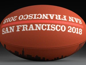 rwc sevens 2018 ball 3D Model