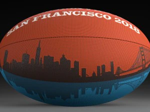 rwc sevens 2018 ball 3D Model