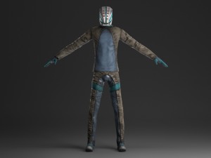 mobile game character 3D मॉडल