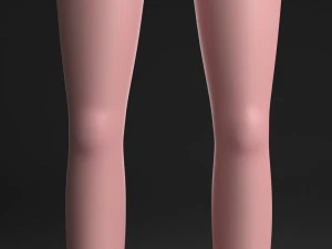 blue hair girl 3D Model