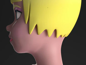 blonde girl 3D Model