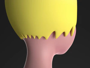 blonde girl 3D Model