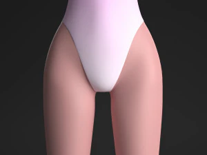 blonde girl 3D Model